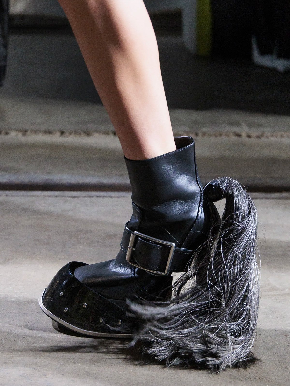 Would you wear boots shaped like a horse's hoof?